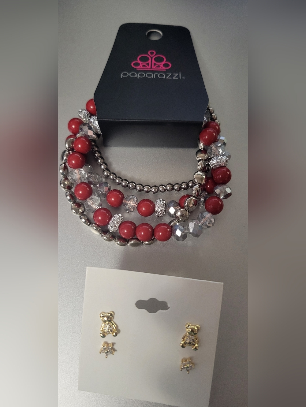 NWT Bundle Of 2 Pairs Gold Tone Earrings And 4 Paparazzi Bracelets